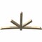 Ekena Millwork Alberta Rough Sawn Timber Gable Bracket, Douglas Fir, 84"W x 45"H x 4"D x 4"F, 13/12 Pitch GBW084X45X0404ALB00RDF - alternate 4